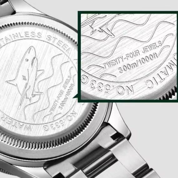 Часы мужские механические наручные Carnival BlueMarine 10 Bar (Серебристые) Винница - изображение 8