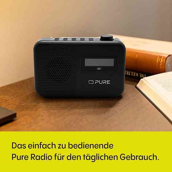 Радио портативное Pure DAB+/FM с Bluetooth, LCD-дисплеем, питание от сети или батареек, радиоприемник с часами Киев