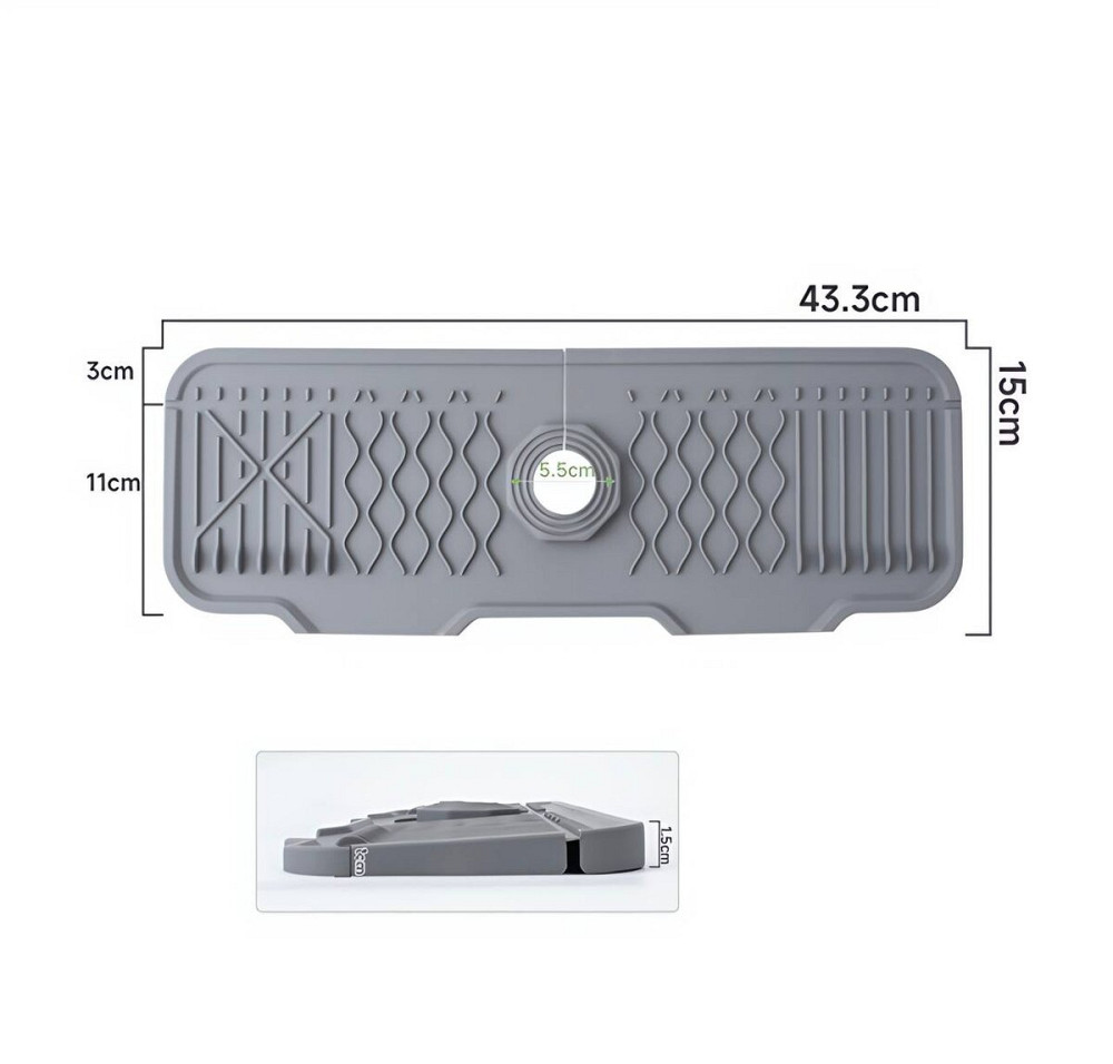 RB2 силіконовий килим для мийки сірий VALESO 43*15 Коломыя - изображение 5