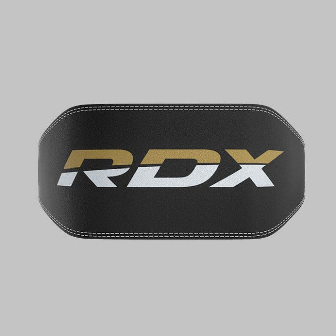 Пояс для важкої атлетики RDX 6 шкіряний Black Gold 2XL Кам'янське - фото 9