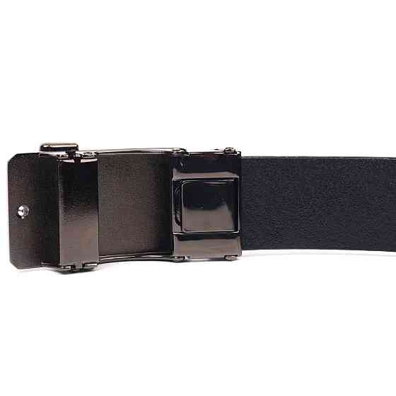 Ремінь чоловічий з пряжкою автомат Vintage 20378 Чорний Київ