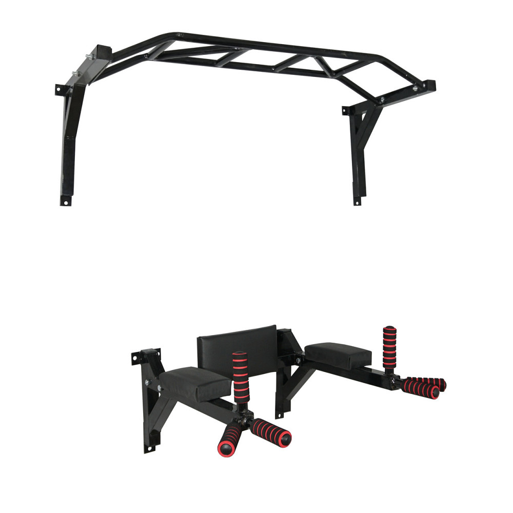 Турнік бруси прес стаціонарний 3 в 1 KZ-554 Спортивні стінки та турніки для дому Київ - фото 1