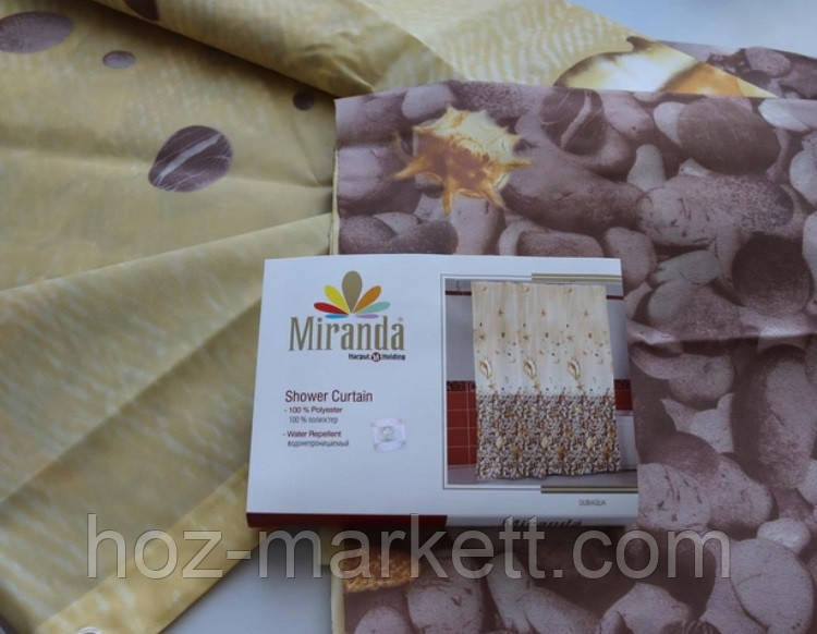 Штора для душа тканевая Miranda Subakua 180 см х 200 см производство Турция Харьков - изображение 6