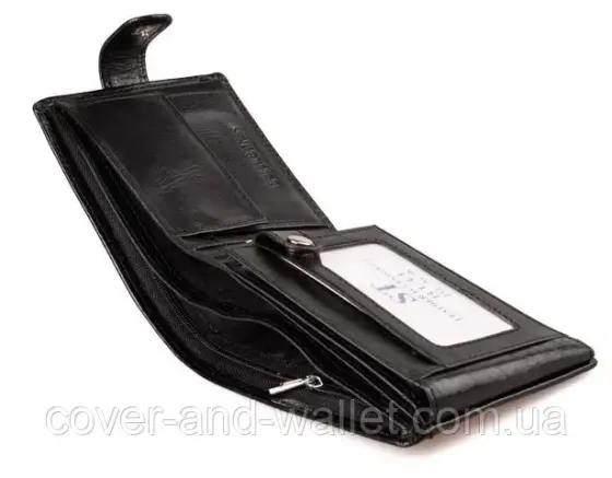 Стильний місткий чоловічий портмоне з натуральної шкіри ST Leather Київ