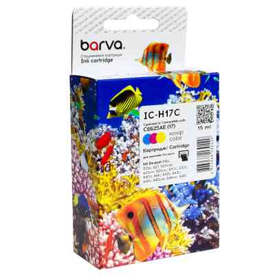 Картридж Barva HP 17 (C6625AE) 480c, Color (IC-H17C) Винница