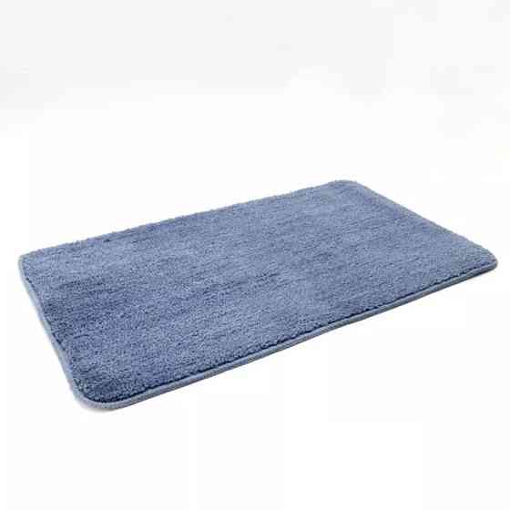 Коврик для ванны и душа Bathlux мягкий тканевой прорезиненный, нескользящий Голубой Каменец-Подольский