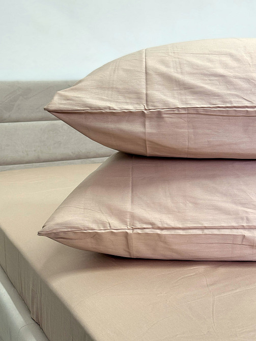 Ecotton Простирадло на резинці Ecotton Євро 200х200 см із сатину (арт. 14-1210 Shifting Sand) к Київ - фото 2