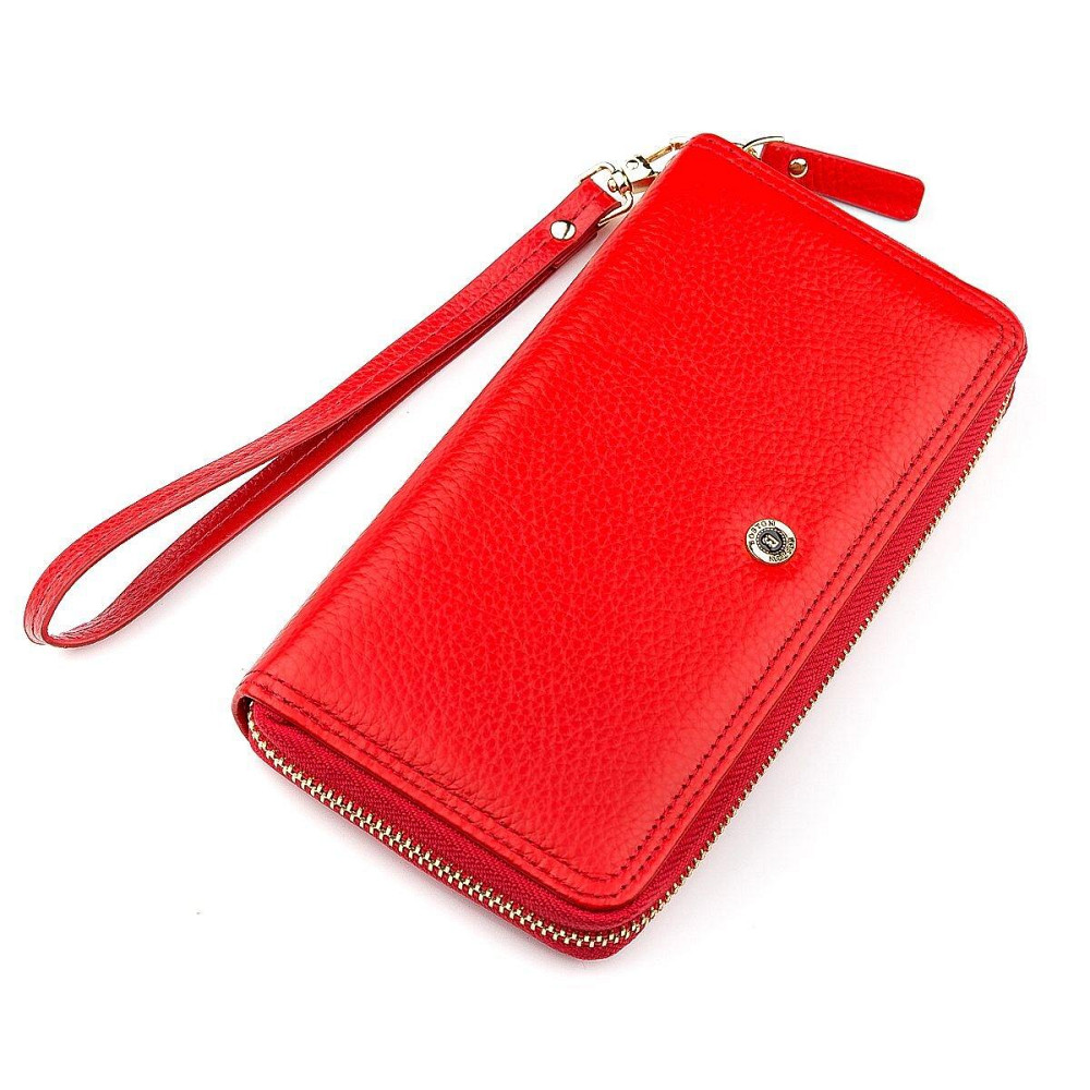 Кошелек женский Boston 18464 (S4001B) из натуральной кожи Красный Киев - изображение 1