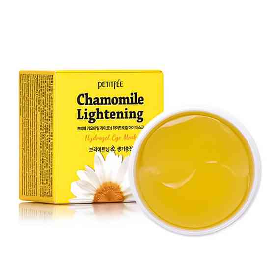 Гідрогелеві патчі для очей Ромашка Chamomile Lightening Hydrogel Eye Mask Petitfee 60 шт Вінниця