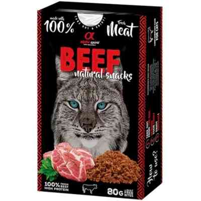 Ласощі для котів Alpha Spirit Cat Beef Natural Snacks з яловичиною 80 г (8436586311759) Вінниця