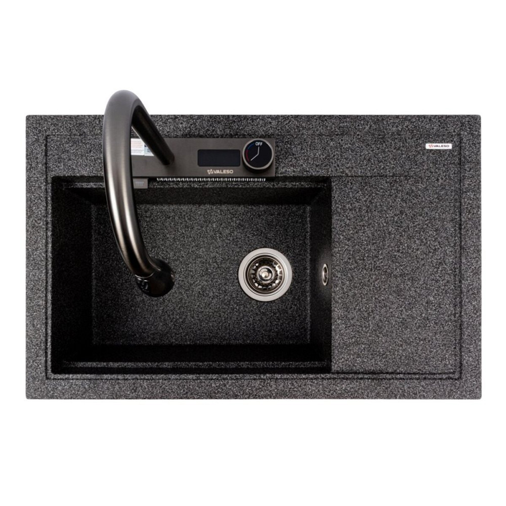 VALESO Гранітна мийка VALESO ATRUM 7950 матова Графіт Коломыя - изображение 1