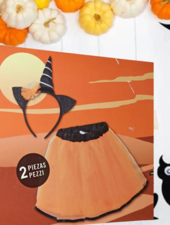 Костюм для Хелловін для дівчинки Єдиноріг 3-5 лет помаранчево-чорний Київ