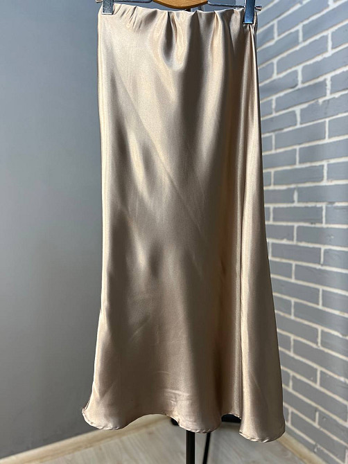Спідниця жіноча 0222 шовкова довга максі бежева, бежевий, S Київ - фото 7