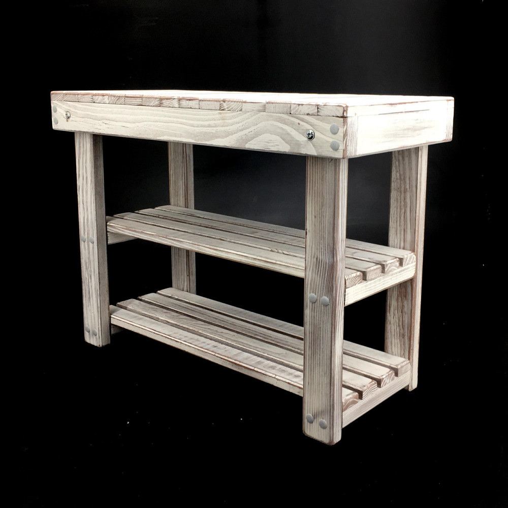 Полиця для взуття "Женева 80" шеббі Миколаїв - фото 1