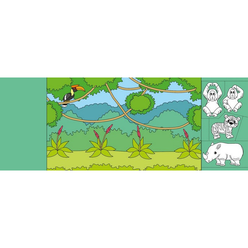 Дитяча книжечка-розмальовка "Хто гойдається на ліані?" 1364007 Вінниця - фото 3