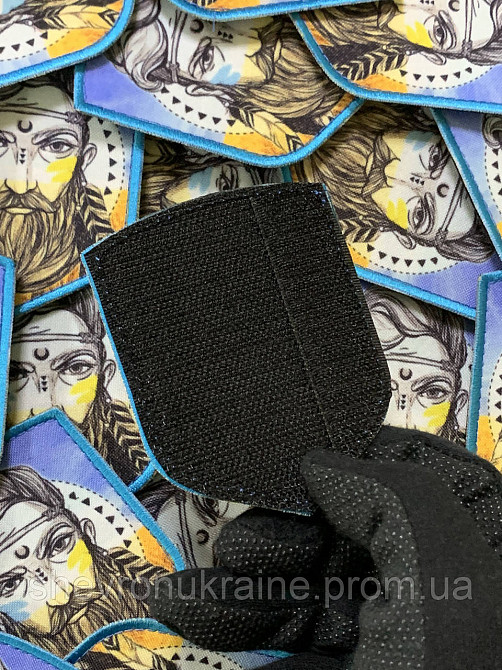 Друкований шеврон Українець (Форма щит. На липучці) Розмір 9x7см Київ - фото 7