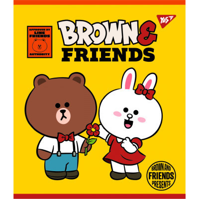 Тетрадь Yes А5 Line Friends 12 листов линия (766806) Винница - изображение 4
