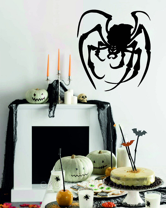 Декоративне настінне Панно «Павук», Декор на стіну 70*63 см, Чорний Київ - фото 9