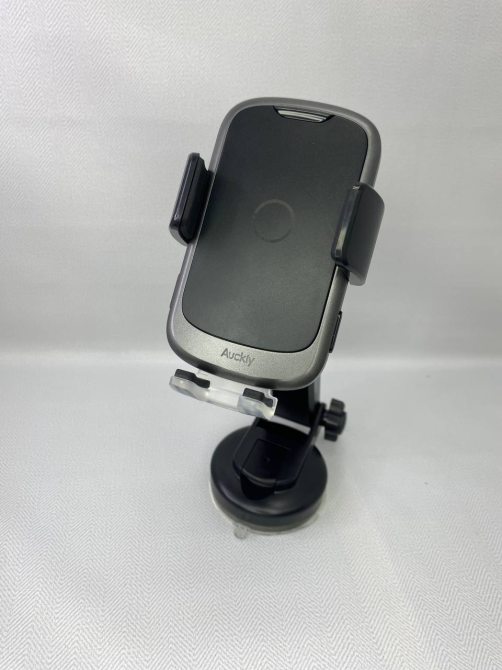 Auckly Qi 15W Автомобільний тримач телефону з бездротовою зарядкою, автозажим, електродатчик, швидка зарядка QC3.0 Б/В Київ - фото 1