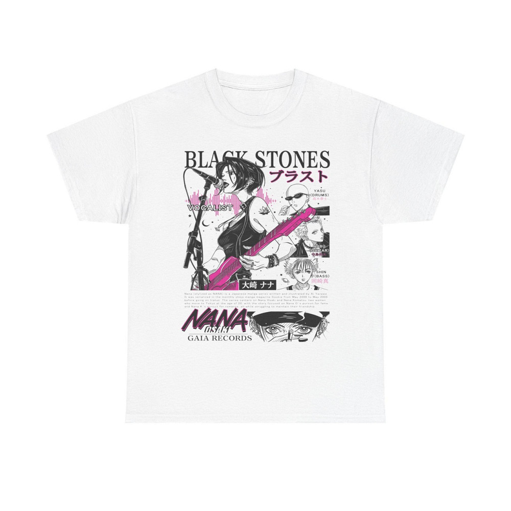 Футболка для мальчика аниме Нана Осаки Блакк Стонес оверсайз (рост от 165 до 180 ) Черний AnimeJ0471m Днепр - изображение 6