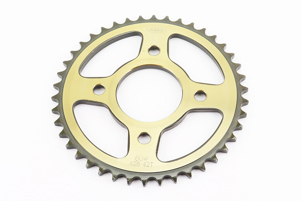 Зірка задня WY125 - 428-42Т - d=58; 4отв.*90mm "гартована"  (ZS125J спиці/BOXER ВМ/ВМX) Киев - изображение 1