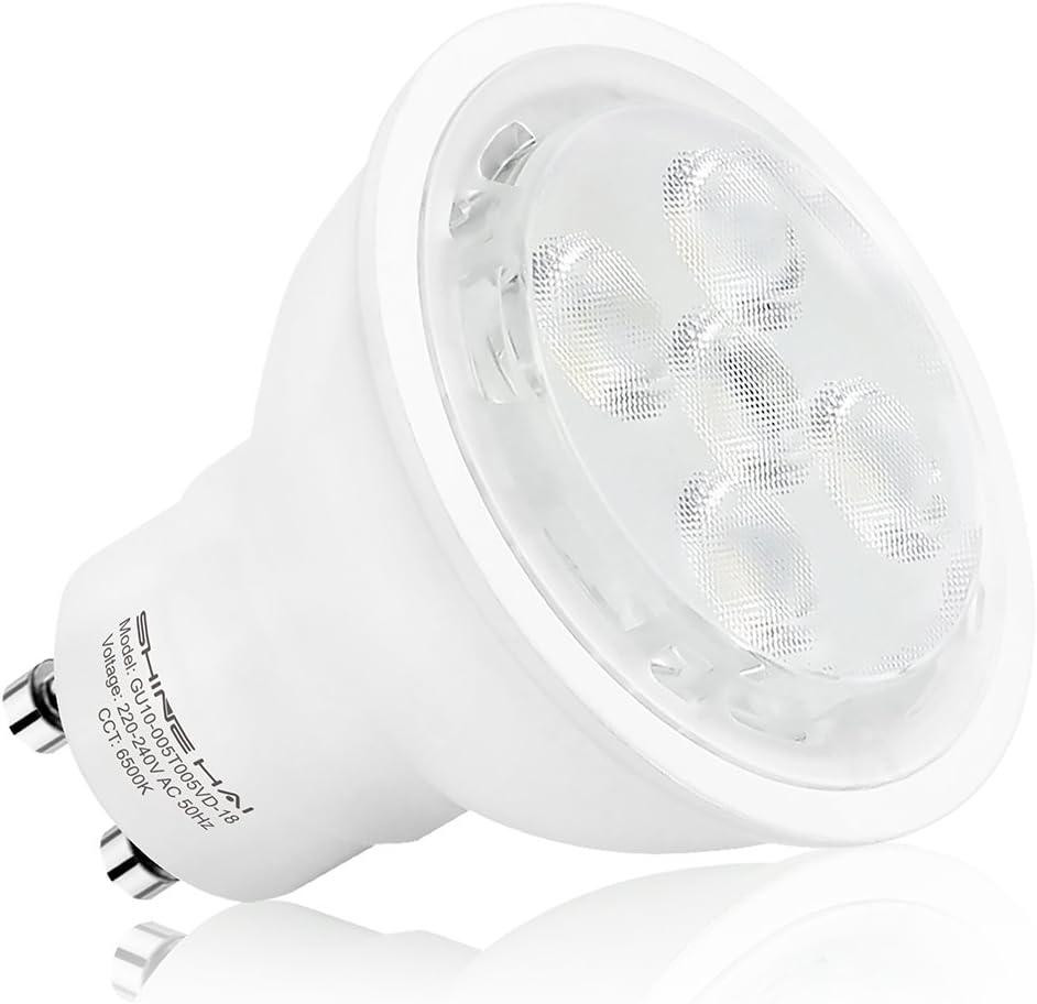 Лампы LED SHINE HAI GU10 5Вт 6500K 350 лм, комплект 6 шт, холодный свет, замена галогена Киев - изображение 3