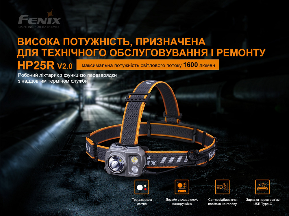Ліхтар налобний Fenix HP25R V2.0 Киев - изображение 5