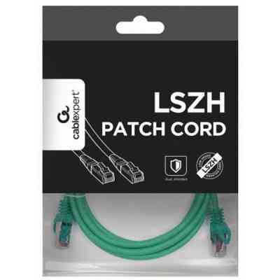 Патч-корд 3м S/FTP Cat 6A CU LSZH green Cablexpert (PP6A-LSZHCU-G-3M) Винница