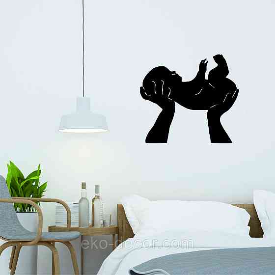 Декоративное настенное Панно «Дитя», Декор на стену 90*80 см, Черный Киев