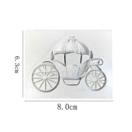 Молд силиконовый Карета 63 на 80 мм серый Киев