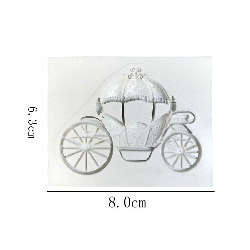 Молд силиконовый Карета 63 на 80 мм серый Киев - изображение 2
