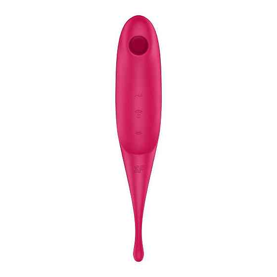 Вибратор для клитора с вакуумной стимуляцией Satisfyer Twirling Pro Red Sex Aura Киев