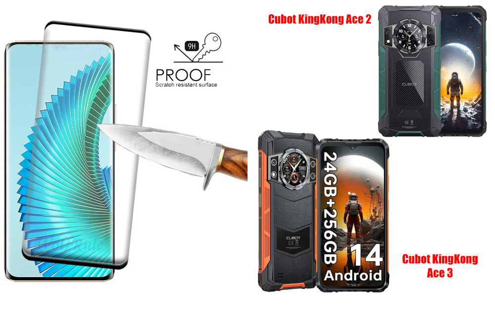 Захисне скло HyperGlass Pro для Cubot KingKong Ace 2, KingKong Ace 3 – максимальна чутливість та захист Київ - фото 1