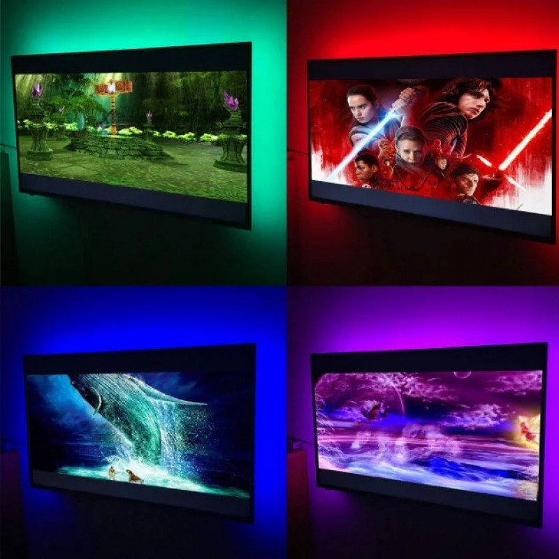 Светодиодная лента SMD 5050 RGB 2м для фоновой подсветки телевизора 7572 Одесса - изображение 4