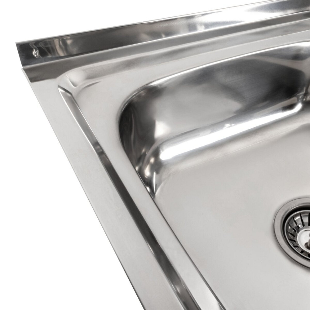 Кухонна мийка з нержавіючої сталі Valeso ПОЛІРОВКА 8050 L (0,7/160 мм) Коломыя - изображение 4