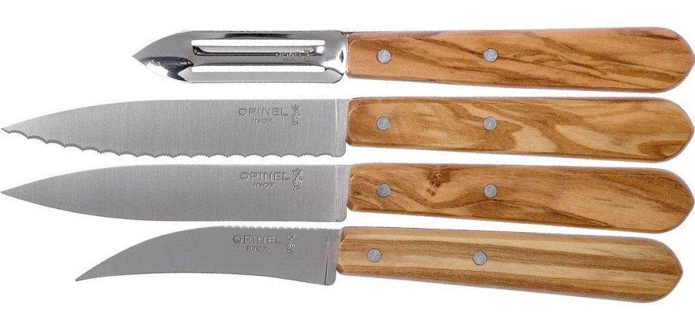 Кухонний Набір Ножів 4 предмети Opinel (Опінель) No.112 - 115 "Essential Small" (002163) Нержавіюча сталь Нововолинськ - фото 2