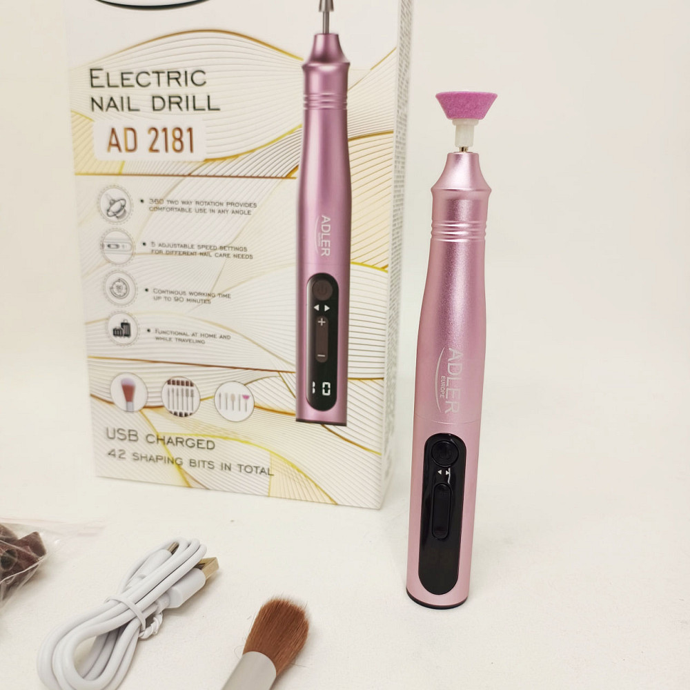 Портативный фрезер для ногтей Adler, Фрезер для маникюра для начинающих Фрейзер ногтей MG-76 Львов - изображение 8