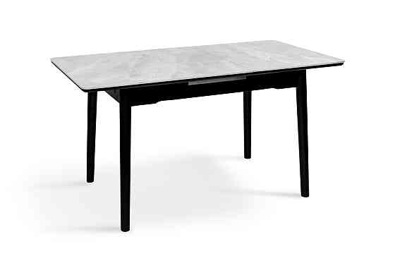 Стіл Нептун 110/140*75 чорний/керам бетон Днепр