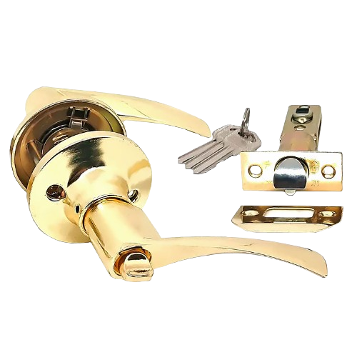 Ручка-кноб дверна D80-23BK (поворотник) PB KEDR Житомир - изображение 1