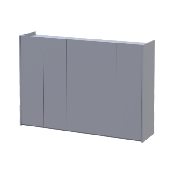 Тумба для обуви Doros Кассель Серый 5 ДСП 159х40х110 (41516227) Днепр