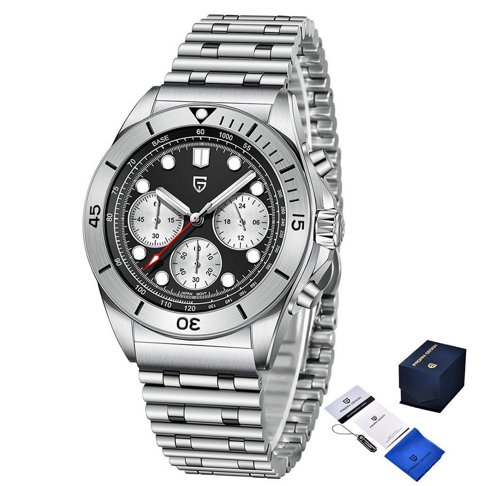 Pagani Design PD-1705-1 Silver-Black Steel SBR Киев - изображение 1