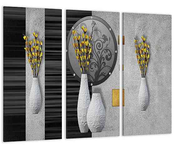 Модульна картина Абстракція Квіти Art-210_XXL Київ