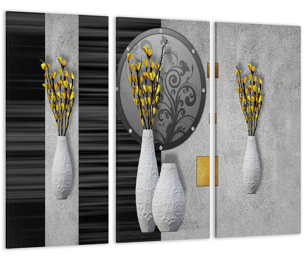 Модульна картина Абстракція Квіти Art-210_XXL Київ - фото 1