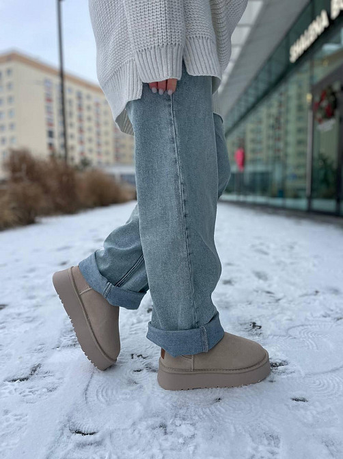 Hengji Угги жіночі HENGJI T38-3 бежеві (зима, замша натуральна) (5739) 38 Коломыя - изображение 6