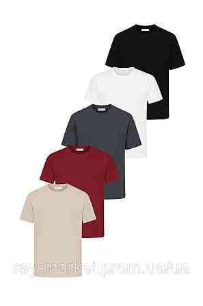 Набор базовых футболок Ray Premium Fit мужские 5 шт, цвет комбинированный (U0102-5PACK2) M Киев