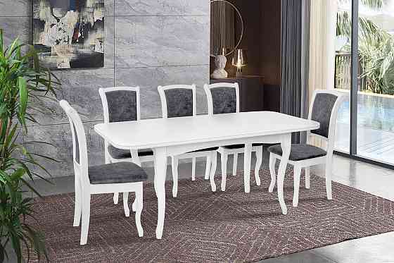 Стіл обідній Соренто (1300+400)*780, білий Киев