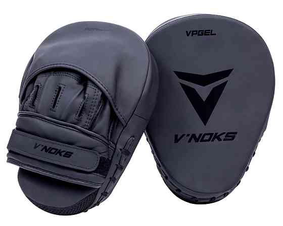 Лапи боксерські V`Noks Ultima Black вінокс Чорні Тренувальні лапи для боксу MMA кікбоксингу пара Київ