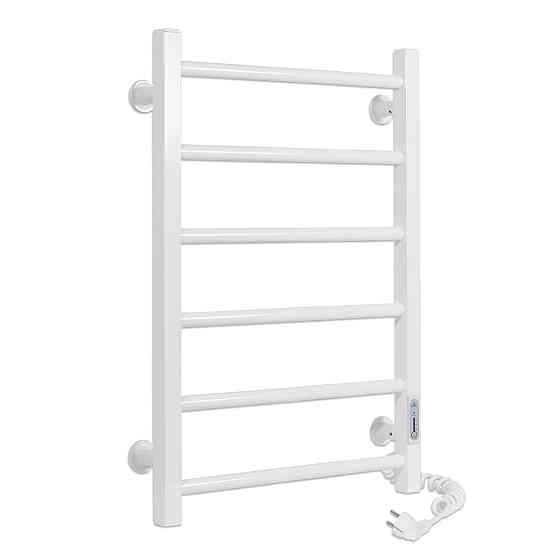 Электрический полотенцесушитель Laris Зебра Альфа ЧК6 400Х600 Э белый, правое подключение Киев