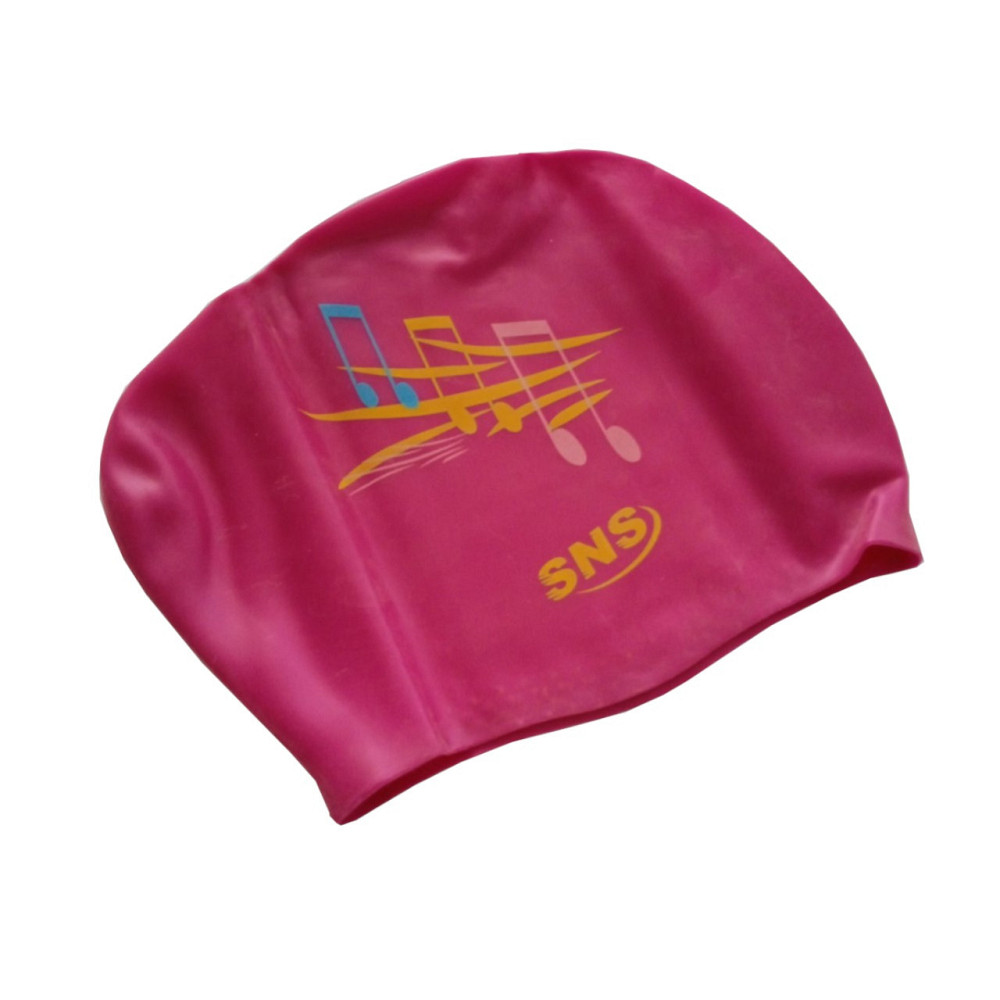Шапочка для плавання для довгого волосся Music SNS KW-1 Вишневе - фото 6
