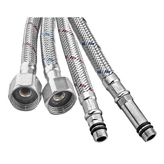 Гнучке підведення Champion FH-01-F1/2"xM10-50 нержавійка (пара) (AC0668) Київ